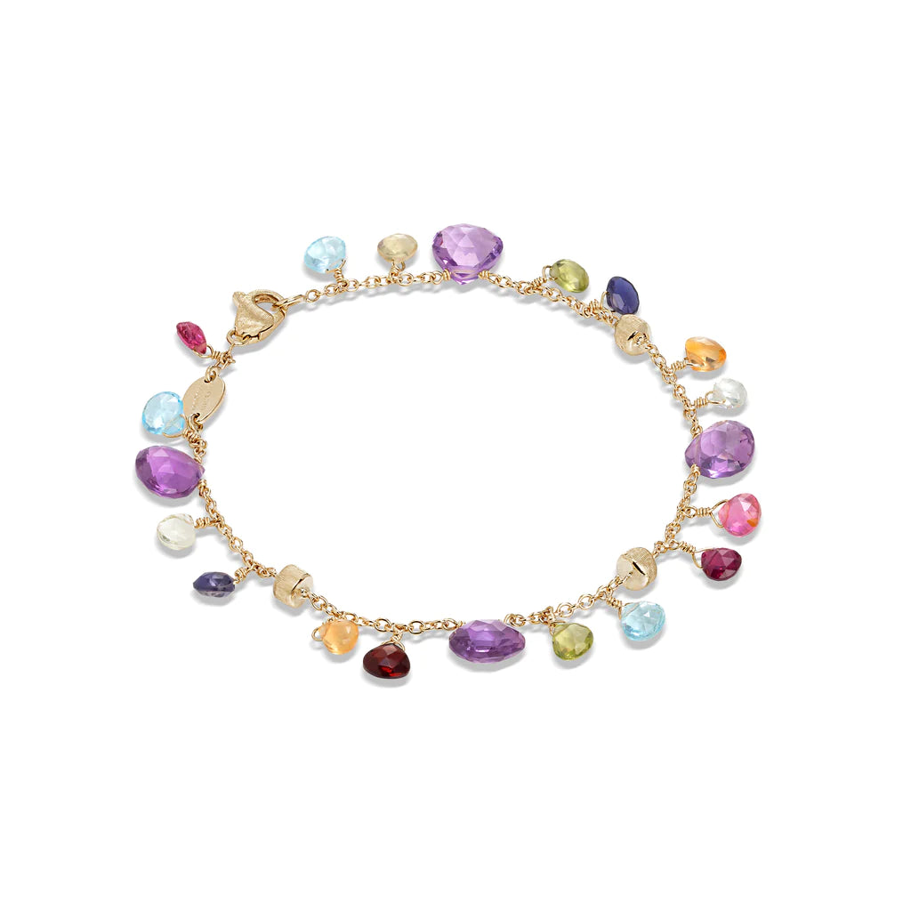 Marco Bicego Paradise Collection Amethyst and Mixed Gemstone Single Strand Bracelet