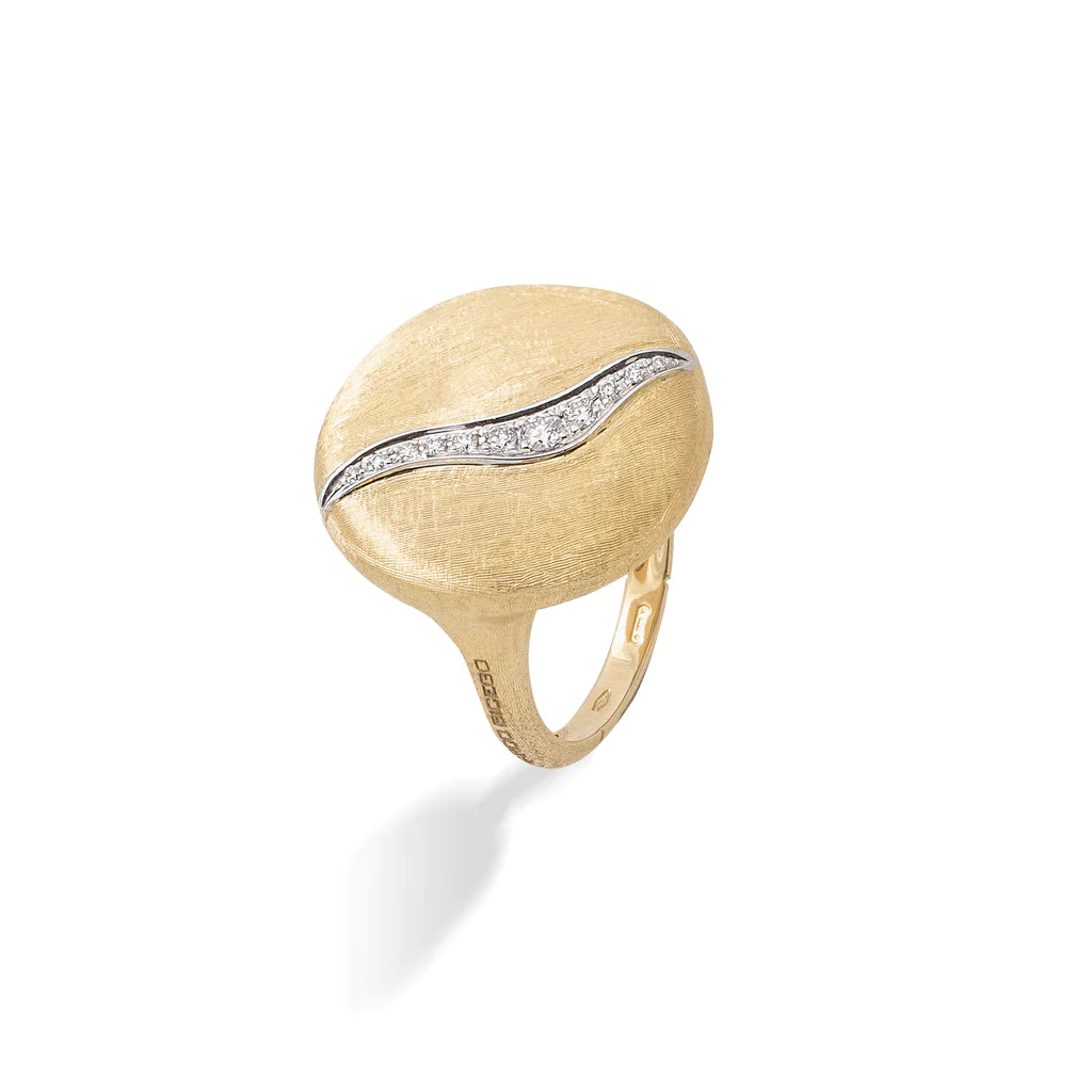 Marco Bicego Jaipur Collection Gold and Diamond Accent Medium Ring