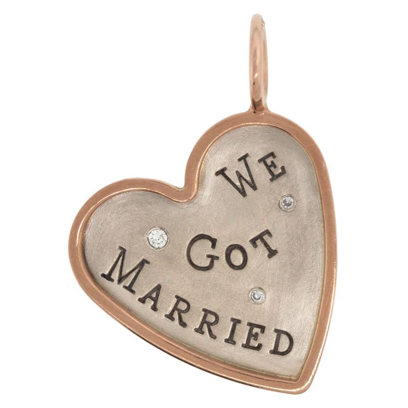 Heather B. Moore We Got Married Heart Charm
