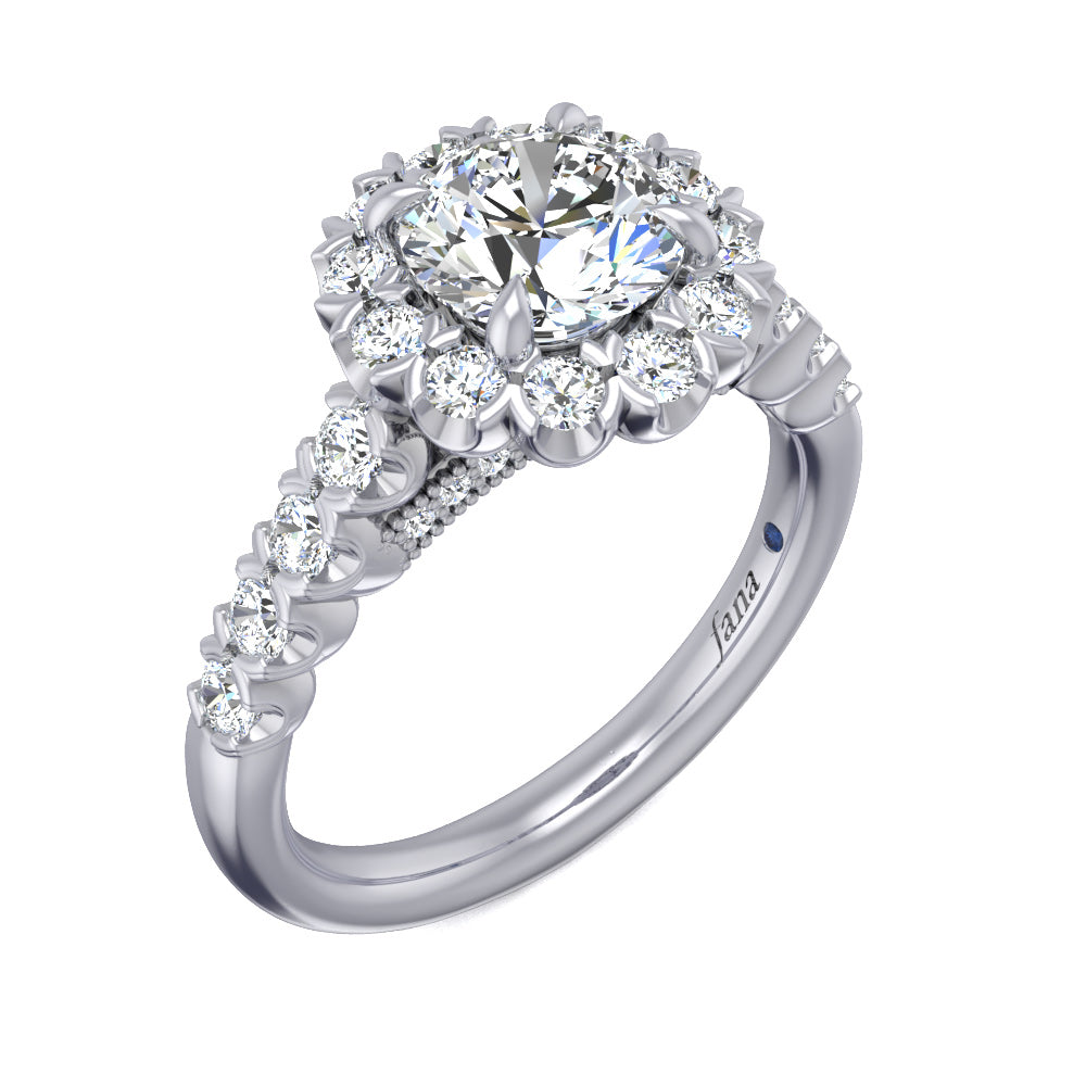 Large halo hot sale engagement rings