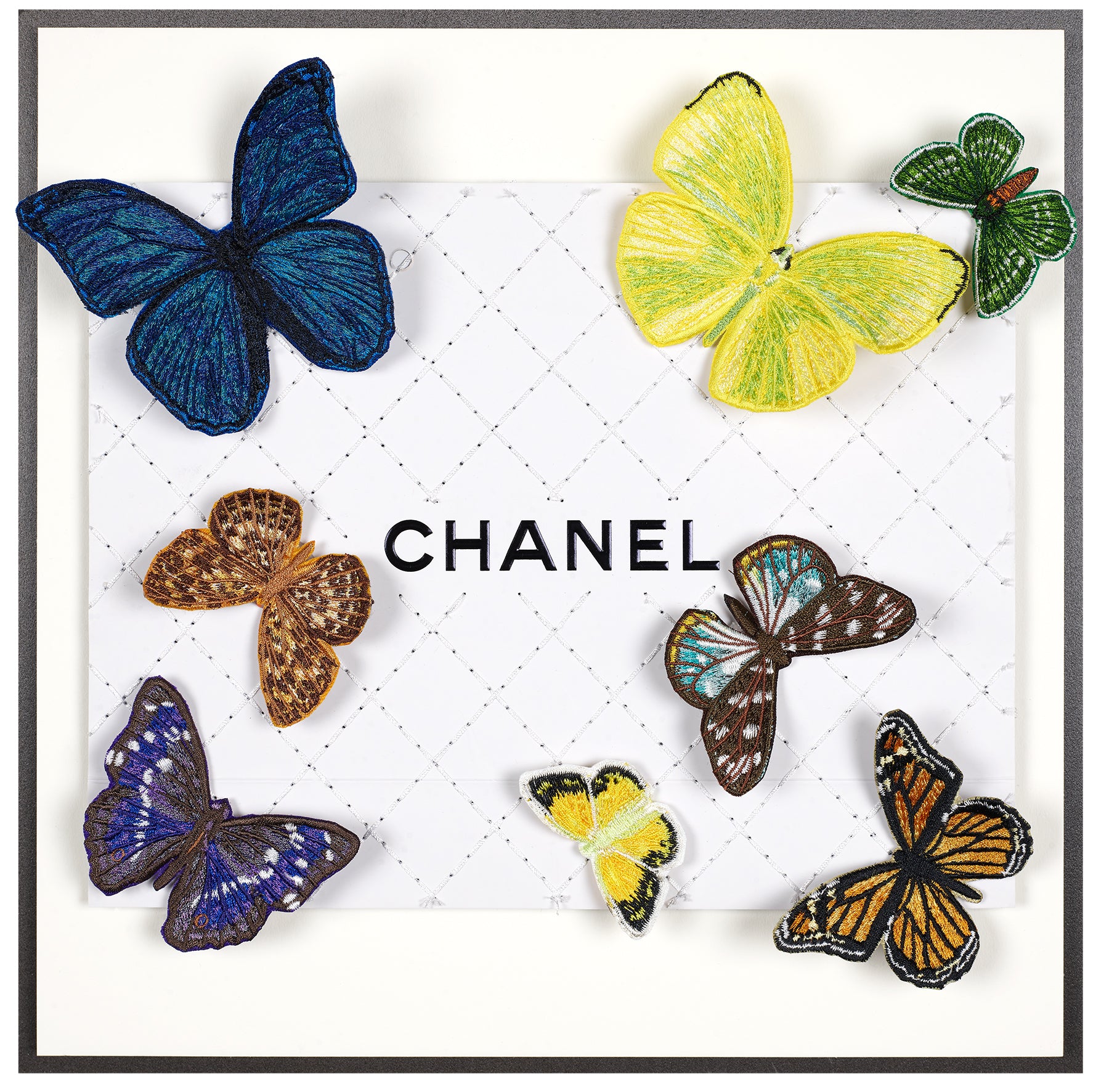 Chanel Flutter on White By Stephen Wilson 12x12x2
