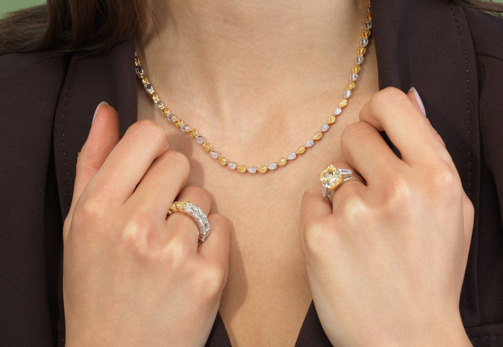 Namdar rare color diamond jewelry